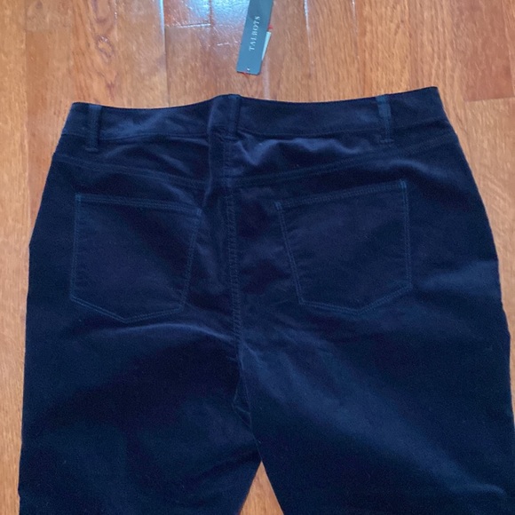 Talbots NWT navy velvet pants - Picture 3 of 6